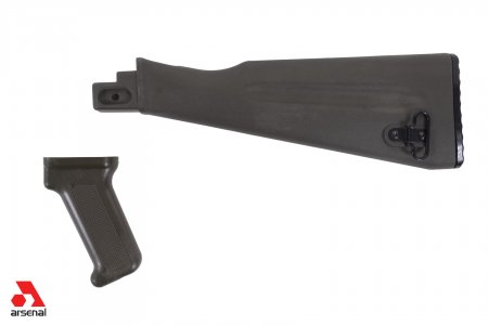 OD Green NATO Length Buttstock and Pistol Grip Set for Stamped Receivers