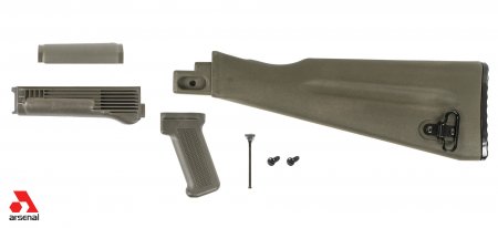 NATO Length OD Green Polymer Stock Set for Stamped Receivers