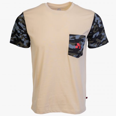 Beige / Camo Cotton Expedition T-Shirt