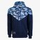 Blue Camo Cotton-Poly Relaxed Fit Ascend Pullover Hoodie