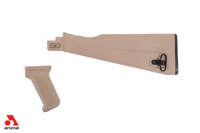 NATO Length Desert Sand Stock Set for Stamped Receivers US Made