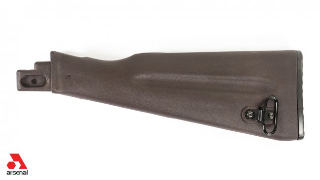 NATO Length Plum Polymer Buttstock Assembly for Stamped Receivers
