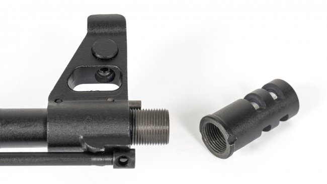 Muzzle Brake Compensator with 14x1mm Left Hand Threads for 7.62x39 and 5.56x45