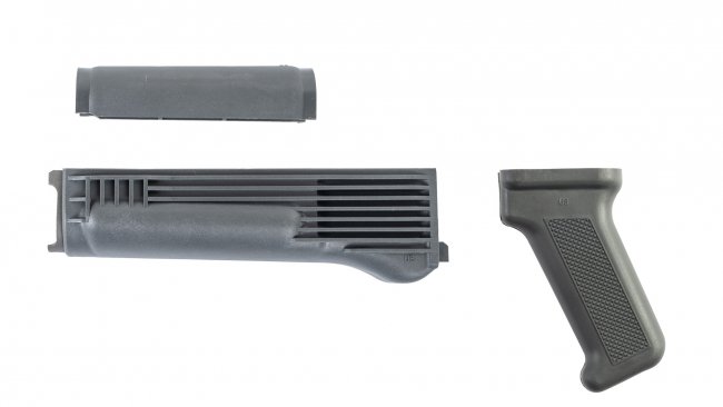 Gray Polymer Handguard and Pistol Grip Set for Milled Receiver