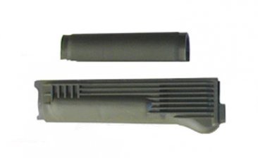 OD Green Polymer Handguard Set with Stainless Steel Heat Shield for Stamped Receivers