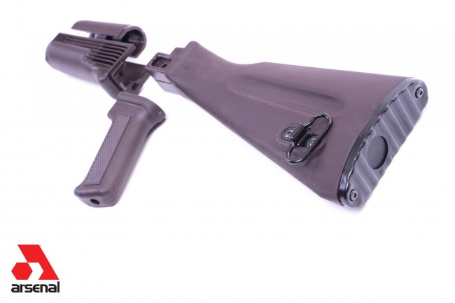 4-Piece Mil-Spec Warsaw Length Plum Polymer Buttstock Set for Stamped Receivers