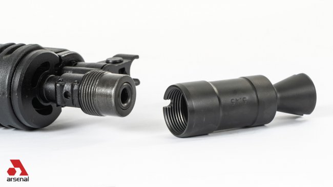 Cone Design Flash Hider with 24x1.5 Right Hand Threads for 5.45x39mm and 5.56x45mm Rifles