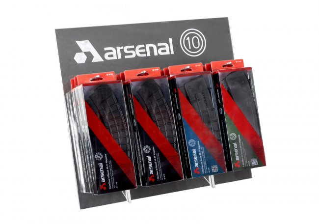 Case of 40 Arsenal Circle 10 Multi Caliber 30rd Magazines with Display Stand