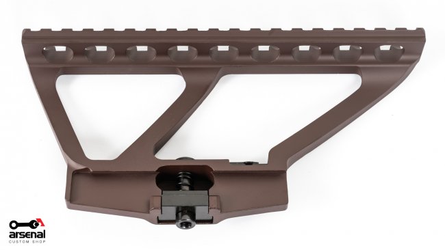 Picatinny Scope Mount with Plum Cerakote for AK Variant Rifles with Side Rail