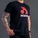 Black Cotton Relaxed Fit Logo T-Shirt