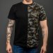 Black / Camo Cotton Relaxed Fit Logo T-Shirt