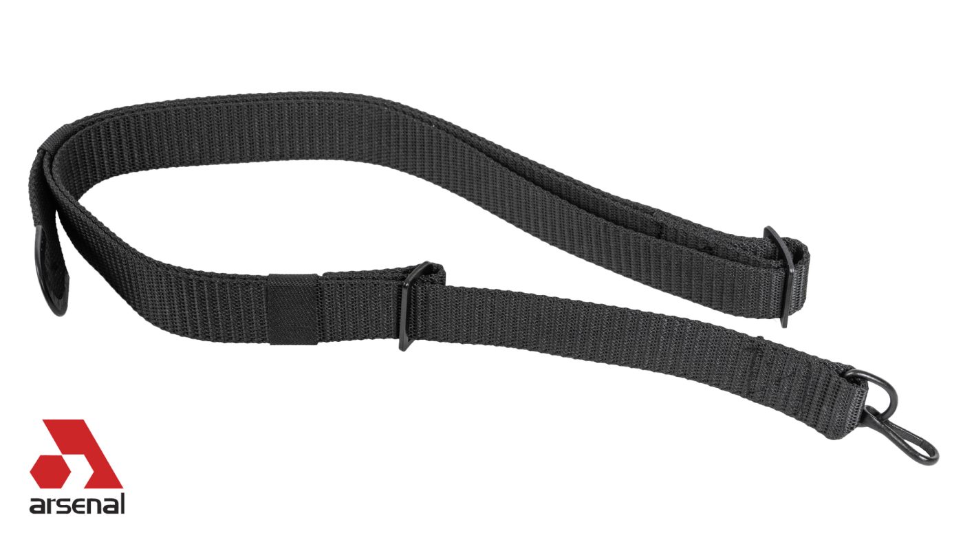 Nylon Black Sling with Single Point Attachment for AK47, AK74 and AKM Rifles