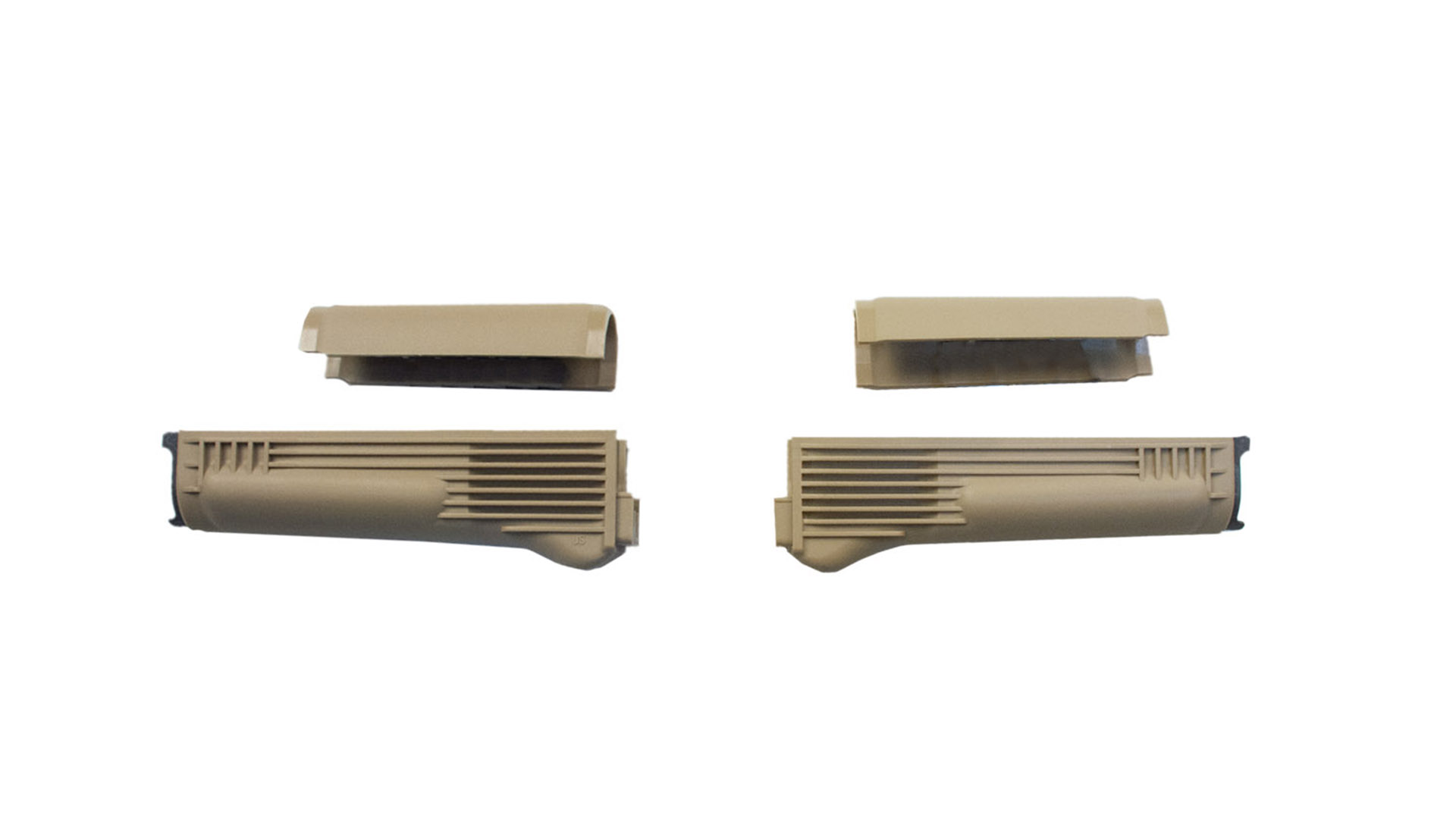 Desert Sand Polymer Handguard Set with Stainless Steel Heat Shield