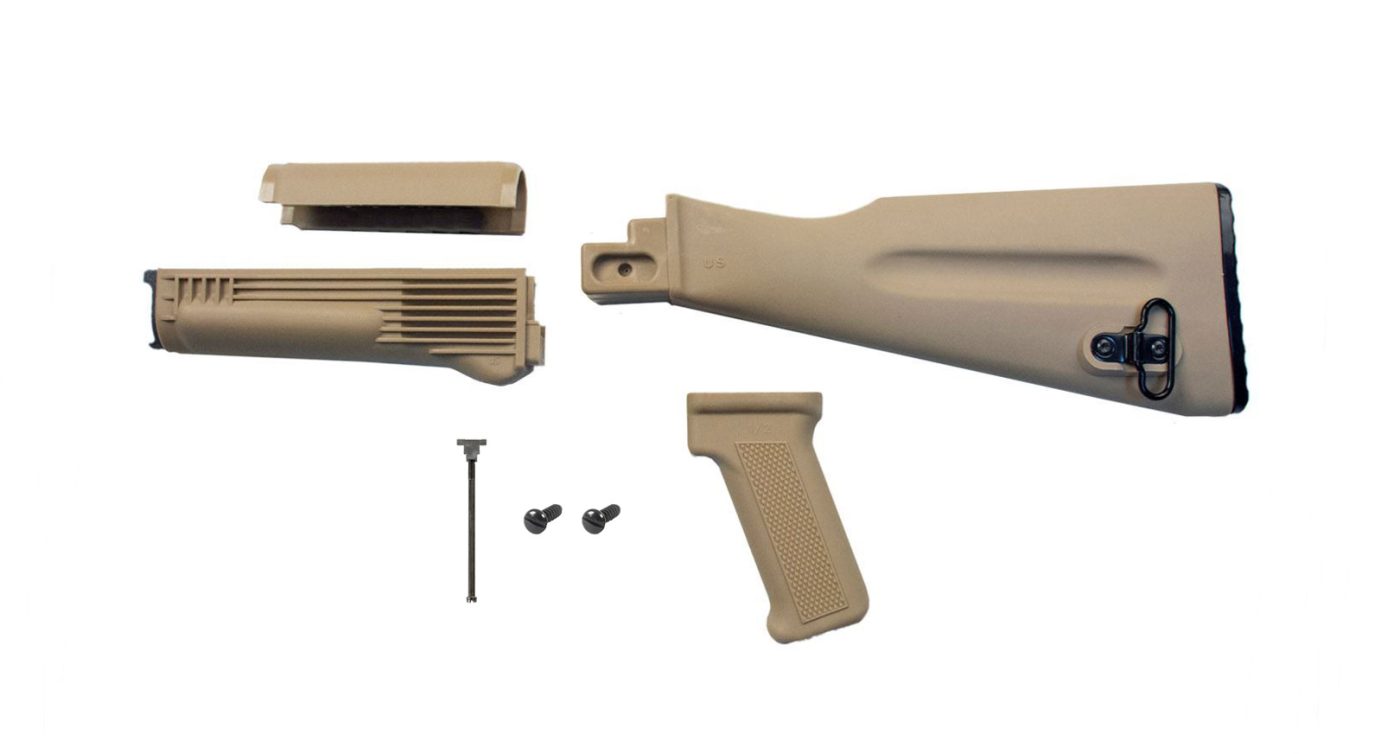 4 Piece NATO Length Desert Sand Stock Set With Hardware