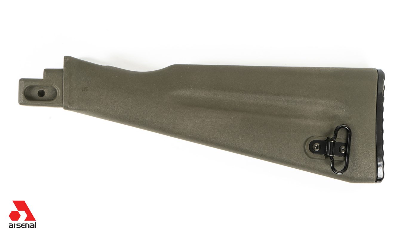 NATO Length OD Green Polymer Buttstock Assembly for Stamped Receivers