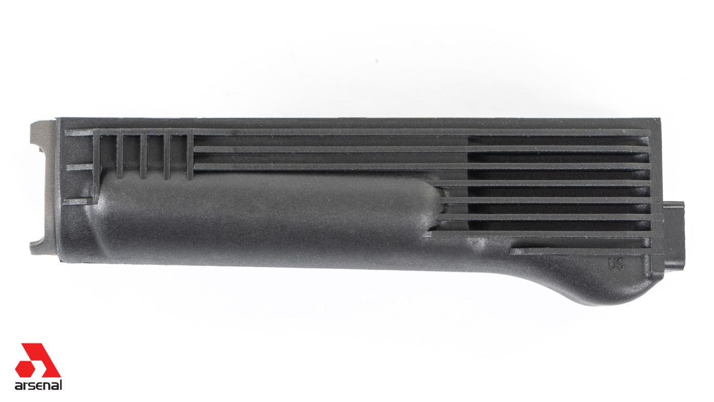 Black Polymer Lower Handguard with Stainless Steel Heat Shield for Stamped Receivers