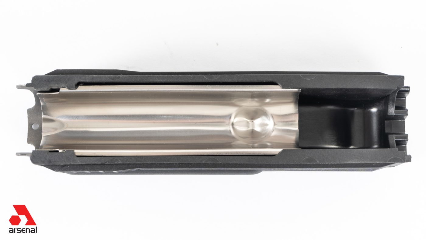Black Polymer Lower Handguard with Stainless Steel Heat Shield for Stamped Receivers