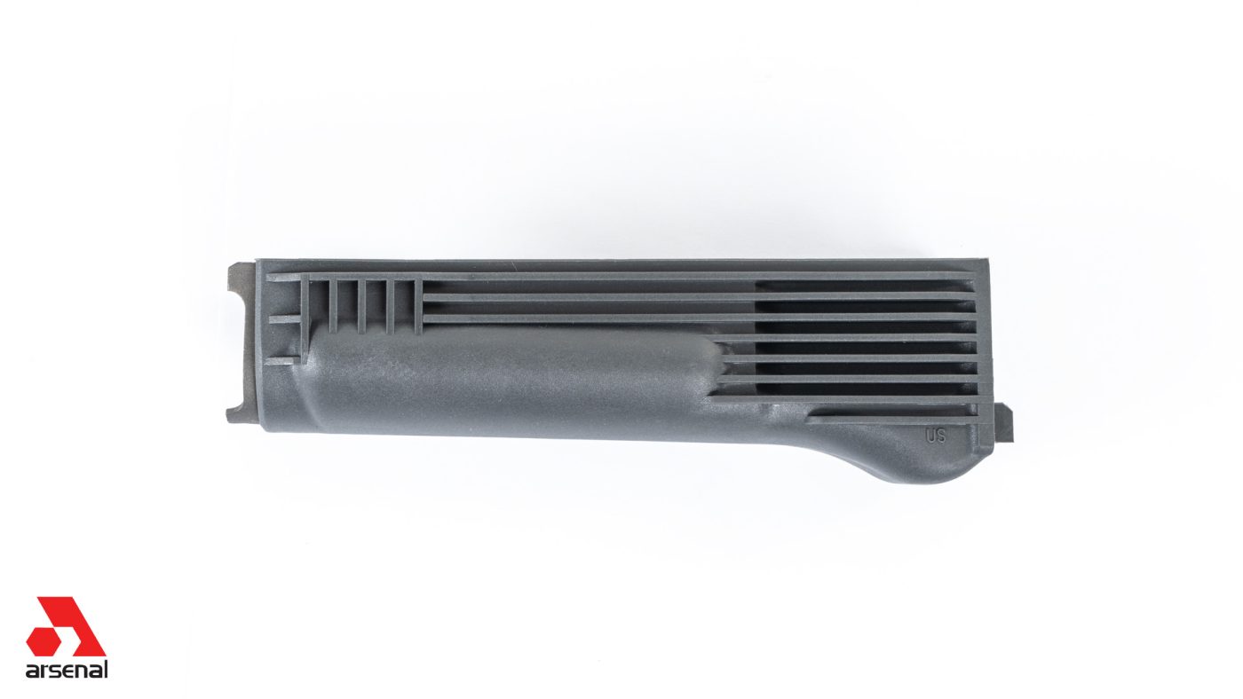 Gray Polymer Lower Handguard with Stainless Steel Heat Shield for Milled Receivers