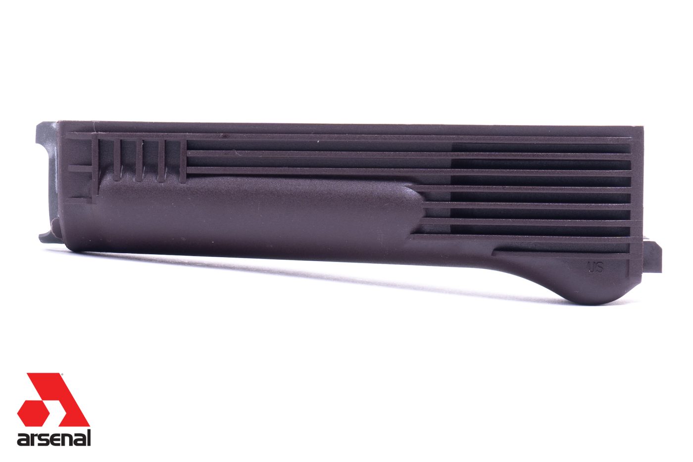 Plum Polymer Lower Handguard with Stainless Steel Heat Shield for Milled Receiver