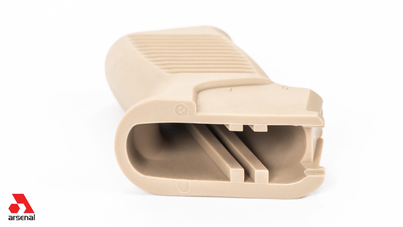 Desert Sand SAW-Style SAM7SF Pistol Grip with Cut-Out for Ambidextrous Safety Lever