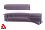 Plum Polymer Handguard Set for Milled Receiver with Stainless Steel Heat Shield