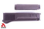 Plum Polymer Handguard Set for Milled Receiver with Stainless Steel Heat Shield