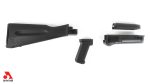4 Piece Black Warsaw Length Mil Spec Buttstock Set for Stamped Receivers