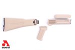 Desert Sand Polymer Folding Stock Set with Stainless Steel Heat Shield