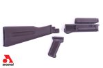 4-Piece Mil-Spec Warsaw Length Plum Polymer Buttstock Set for Stamped Receivers