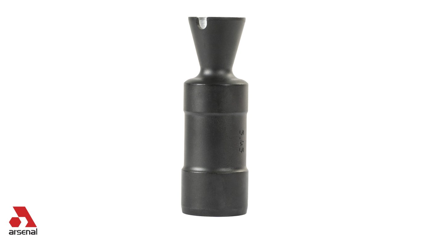 Cone Design Flash Hider with 24x1.5 Right Hand Threads for 5.45