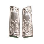 Outshine Designs 1911 Sterling Silver Skull Pistol Grip