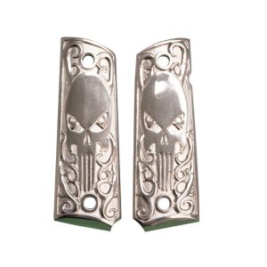 Outshine Designs 1911 Sterling Silver Skull Pistol Grip