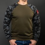 Khaki / Camo Series Utility Cotton-Poly Standard Fit Pullover Sweater