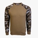 Khaki / Camo Series Utility Cotton-Poly Standard Fit Pullover Sweater
