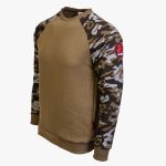 Khaki / Camo Series Utility Cotton-Poly Standard Fit Pullover Sweater