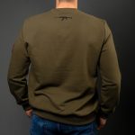Khaki Cotton-Poly Standard Fit Alpha Pullover Sweater