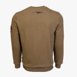 Khaki Cotton-Poly Standard Fit Alpha Pullover Sweater