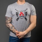 Gray Cotton Relaxed Fit Classic T-Shirt