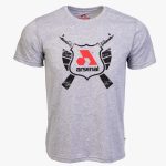 Gray Cotton Relaxed Fit Classic T-Shirt