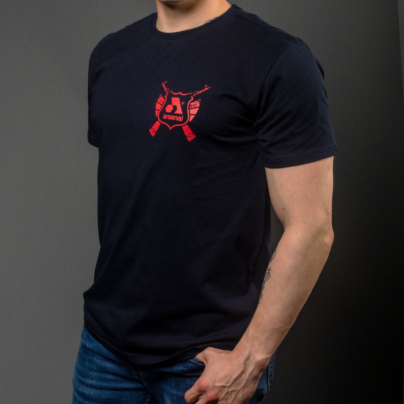 Blue Cotton Relaxed Fit Classic T-Shirt