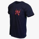 Blue Cotton Relaxed Fit Classic T-Shirt