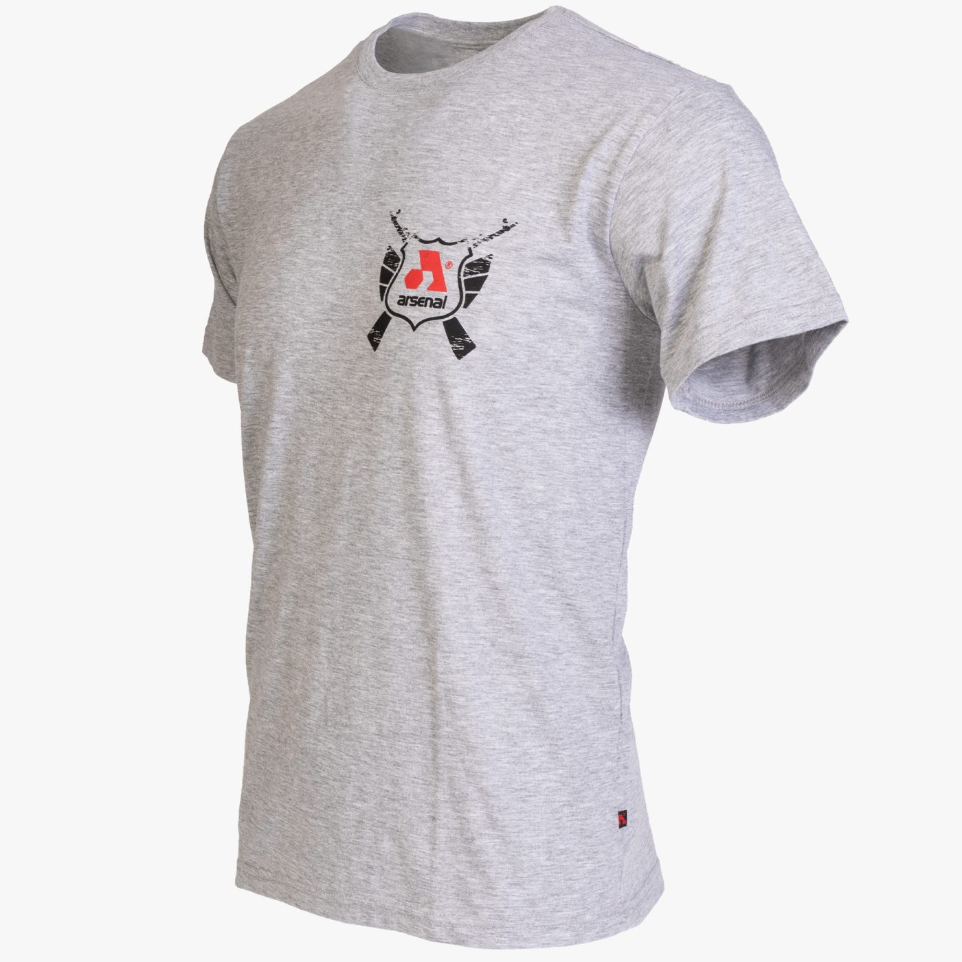 Gray Cotton Relaxed Fit Classic T-Shirt