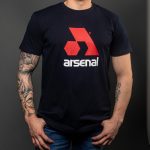 Blue Cotton Relaxed Fit Logo T-Shirt