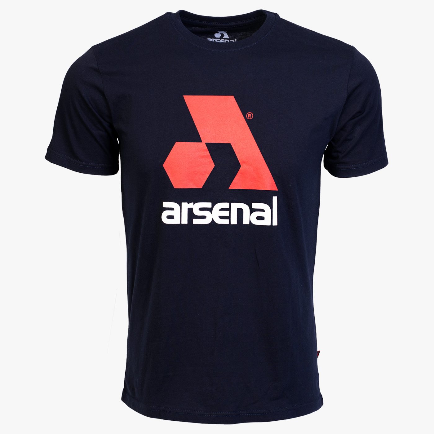 Blue Cotton Relaxed Fit Logo T-Shirt