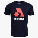 Blue Cotton Relaxed Fit Logo T-Shirt