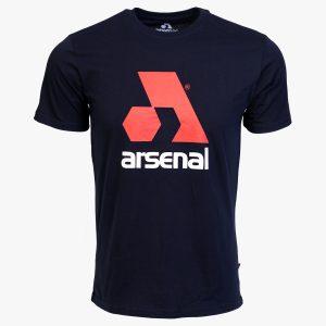 Blue Cotton Relaxed Fit Logo T-Shirt