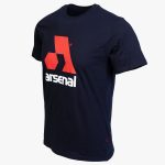 Blue Cotton Relaxed Fit Logo T-Shirt