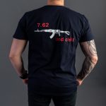 Black Cotton Relaxed Fit Logo T-Shirt