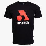 Black Cotton Relaxed Fit Logo T-Shirt