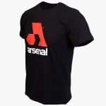 Black Cotton Relaxed Fit Logo T-Shirt